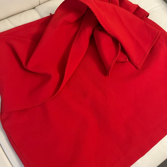 Zara red skirt with side knot - Picture 4 of 4